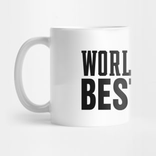 Simple World's Best Dad Typography with Soccer Ball Mug